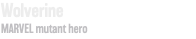 Wolverine MARVEL mutant hero